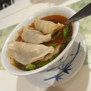 C6. Dumplings in Chili Oil