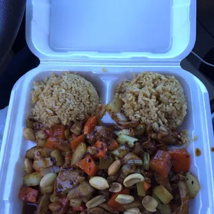 A17 Kung pao chicken from drive through