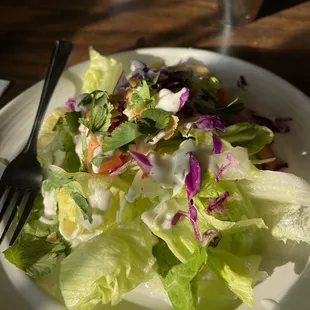 a plate of salad