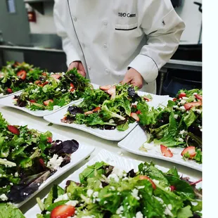 Plating Spring Salad