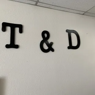 the letters on the wall