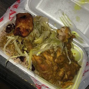 Curry chicken lunch special