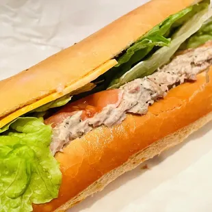 Peppered Tuna Banh Mi Sandwich