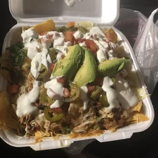 Nachos with everything