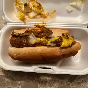 Coney dog forgot to take a pic before smashing it