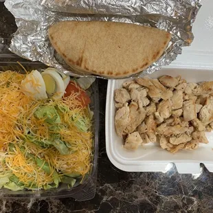 Famous Grilled Chicken Salad - requested chicken on the side
