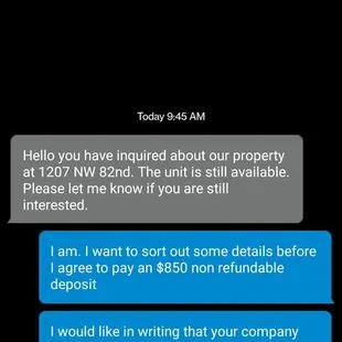 Asked for proof that they would deal with the rat problem