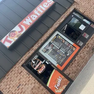 outside