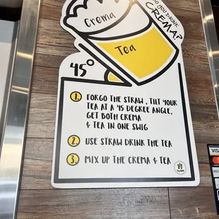 How to drink your milk tea.