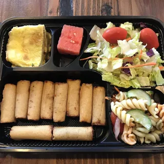 Crispy Egg Roll Bento Box