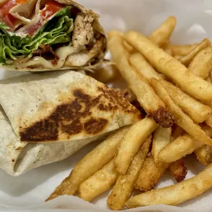 grilled or buffalo chicken wrap