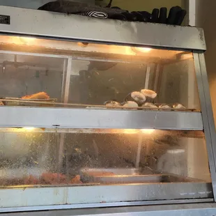 Spam musubis and fried chicken