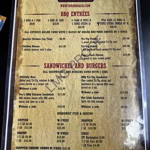 Menu 1 of 2, 6/9/2024