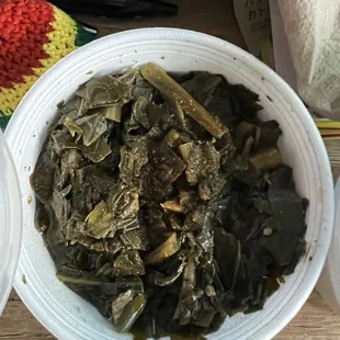 Side of Greens and Cornbread