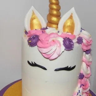 Unicorn themed cake