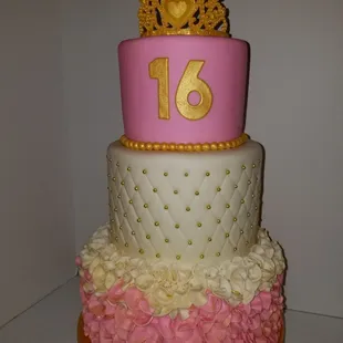 Sweet 16 Birthday Cake