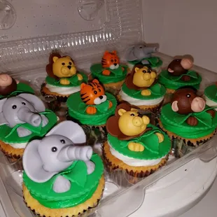 Safari themed Specialty cupcakes