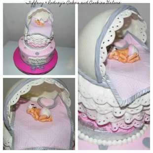 Baby Crib Shower cake
