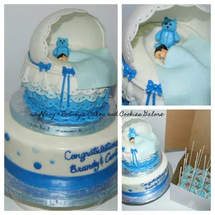 Baby Crib Shower cake