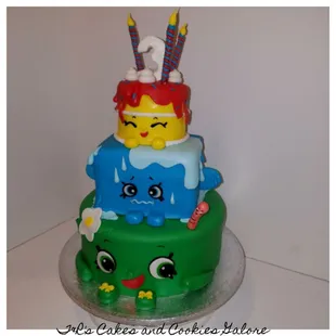 Shopkins 3rd Birthday Cake, (lactose free)