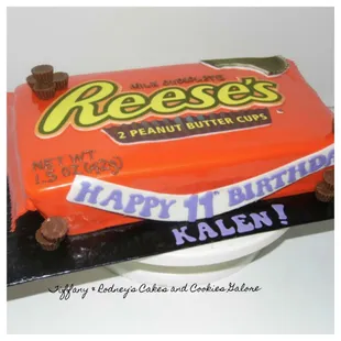 Reese's Peanut Butter cup birthday cake