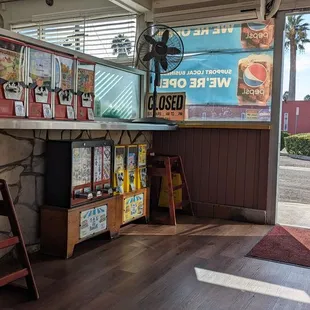 the inside of a restaurant