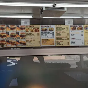 menus and prices