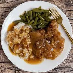 a plate of food