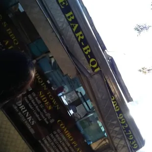 e shows a woman walking down the street