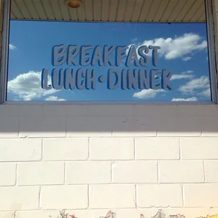 Breakfast, lunch, and dinner.
