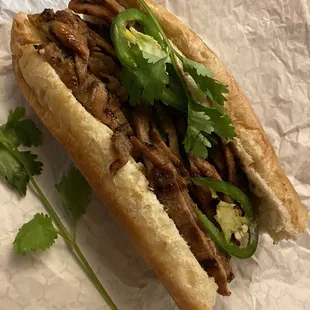 Grilled pork banh mi