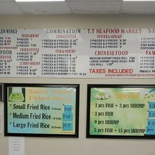 Interior and Menu