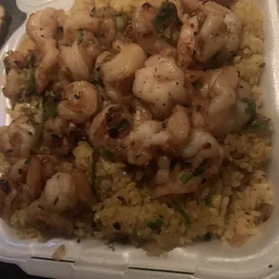 Sautéed shrimp fried rice medium