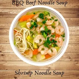 Shrimp noodle soup