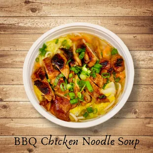 BBQ chicken noodle soup