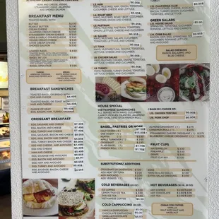 Menu as of Feb 2023