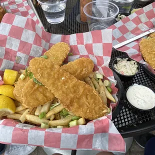 Fish and cold chips