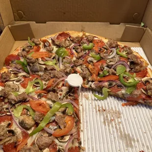1. The T-Bird Pizza, you can taste the goodness. Yum!