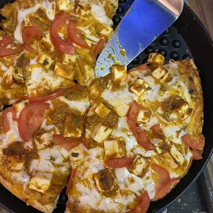 Curry pizza