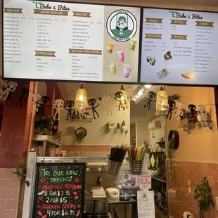 The menu