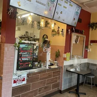 Front counter where u order