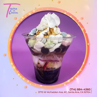 It's not summer without boba tea. 
T Boba ice cream - A boba tea on a hot day is nothing but sweet and refreshing. 
ℬℴℴ ℴ