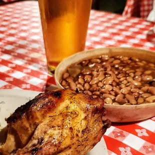 Fresh Cowboy beans, family-style.