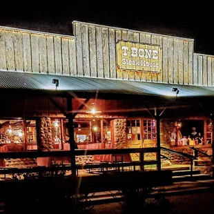 Last of the frontier:  Built as a private residence in 1920's out of river rock and adobe.