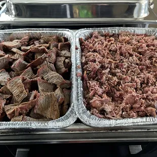 Tri tip and pulled pork- you can build your own sliders or eat on its own!