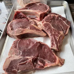 Bone-in Ribeye and Tbone Steaks