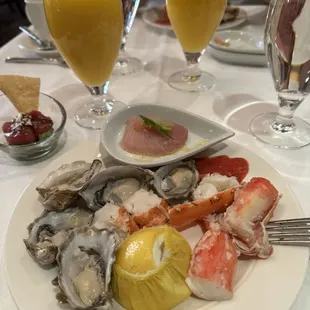Seafood Bar selection.