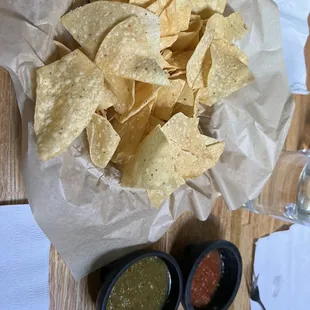 Chips with 2 salsas!