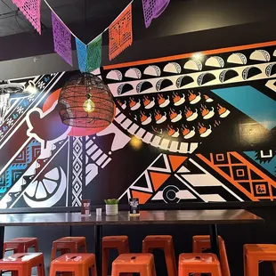 sushi and sashimi, interior