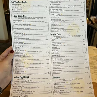 New menu